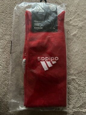 BAYERN MUNICH ADIDAS Red Athletic Team Socks with White Logo